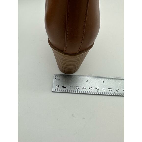 GC Shoes Maris Cut-Out Ankle Boot Women's Shoes, Cognac, Size 9 - Picture 8 of 11